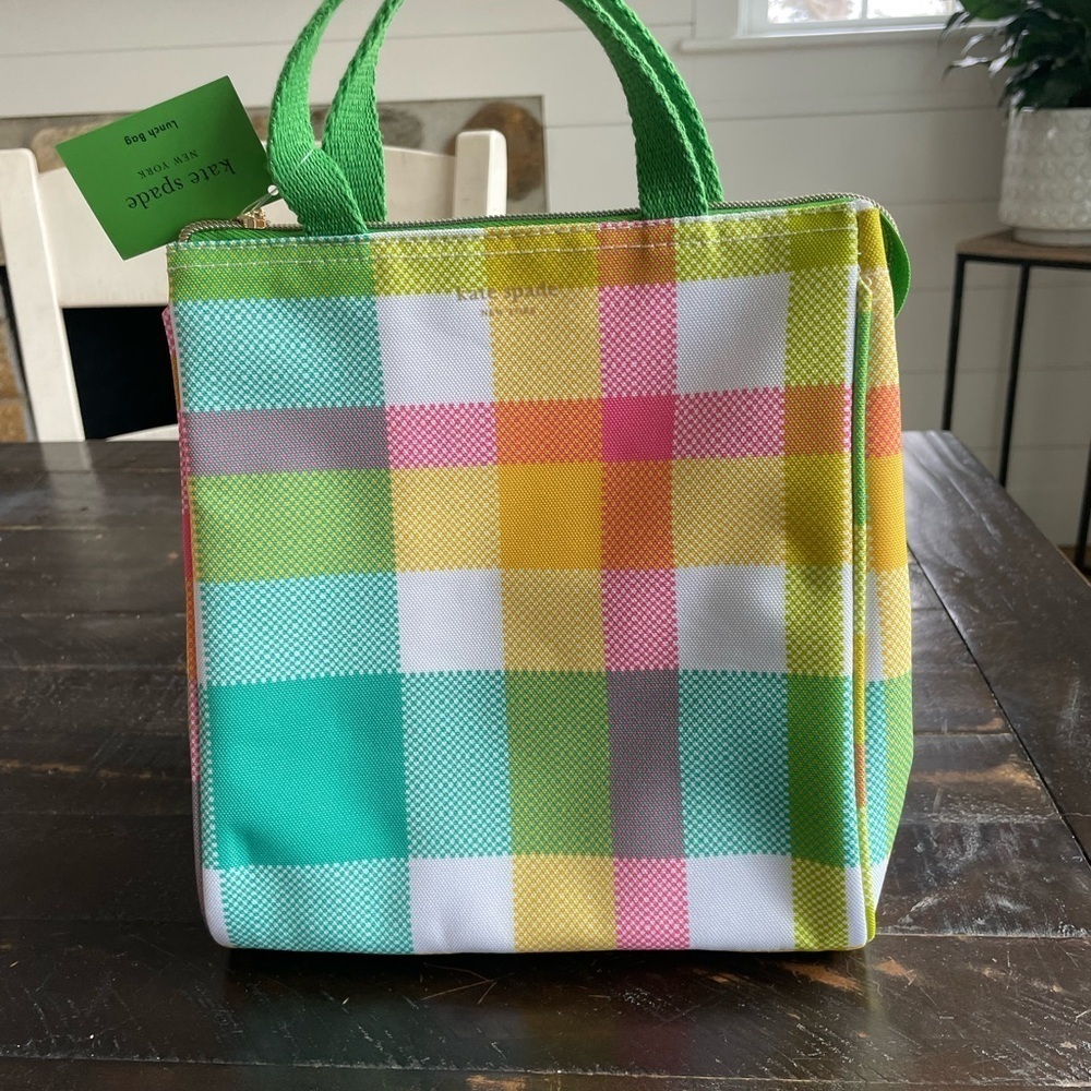 Kate Spade Multicolor Plaid Lunch Tote​​​​